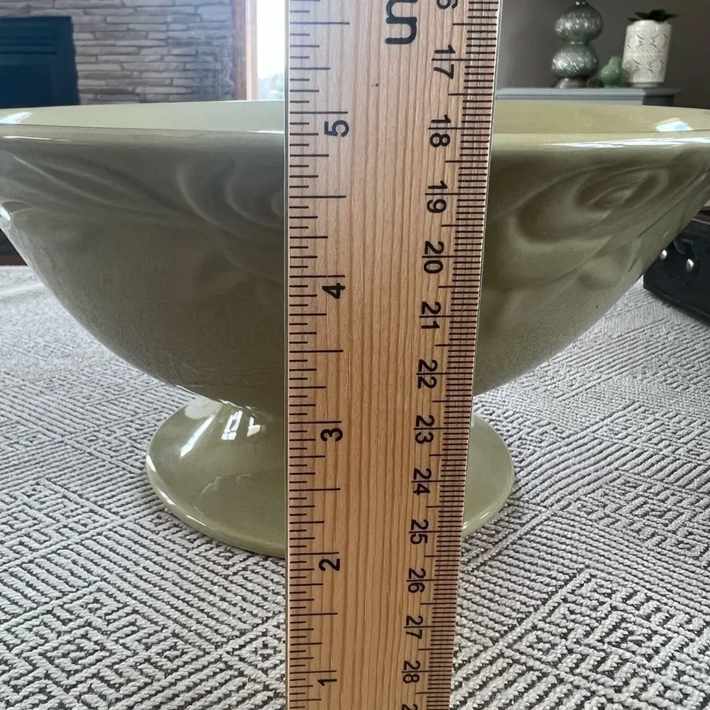 Laura Ashley Sage Green Rosemoor Pedestal Decorative Bowl